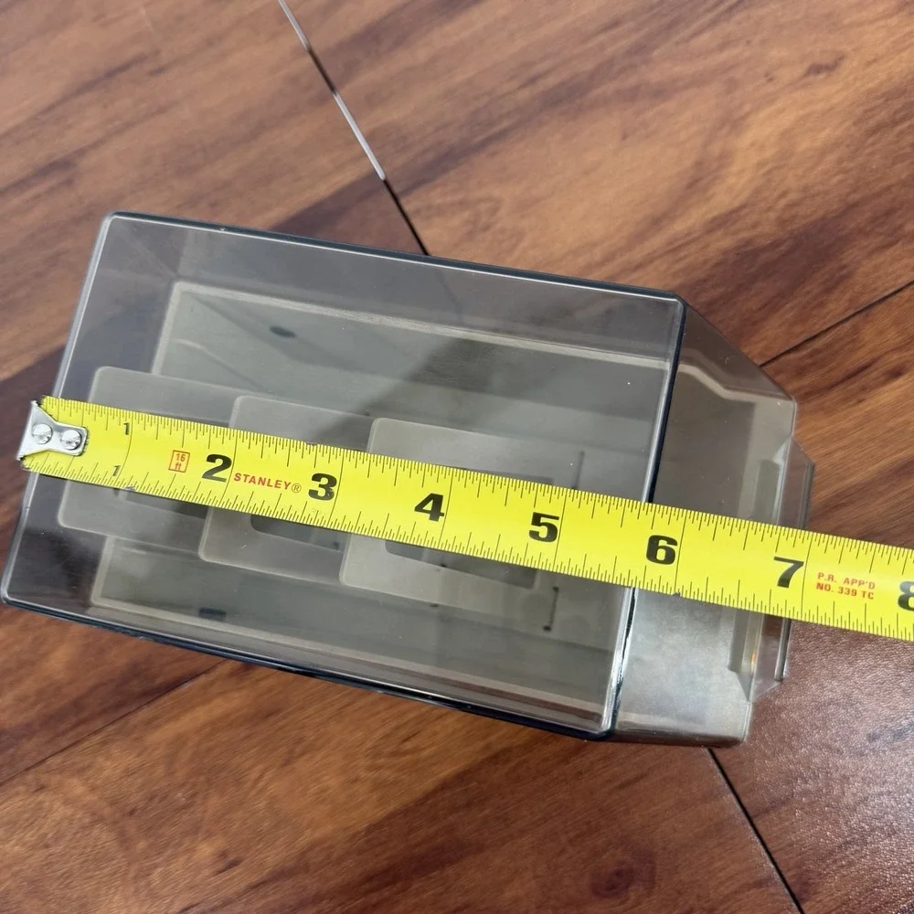 Vintage 5.25 Floppy Disk Plastic Storage Box Case Holder Organizer Retro